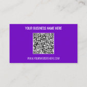 Ihre QR Code Scan Info Name Website Business Card Visitenkarte (Vorderseite)