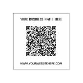 Ihre QR Code Scan Info Name Website Rubber Briefma Gummistempel (Prägung)