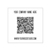 Ihre QR Code Scan Info Name Website Rubber Briefma Gummistempel (Prägung)
