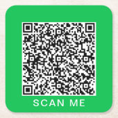 Ihre QR Code Scan Info Paper Untersetzer Custom Co (Vorderseite)