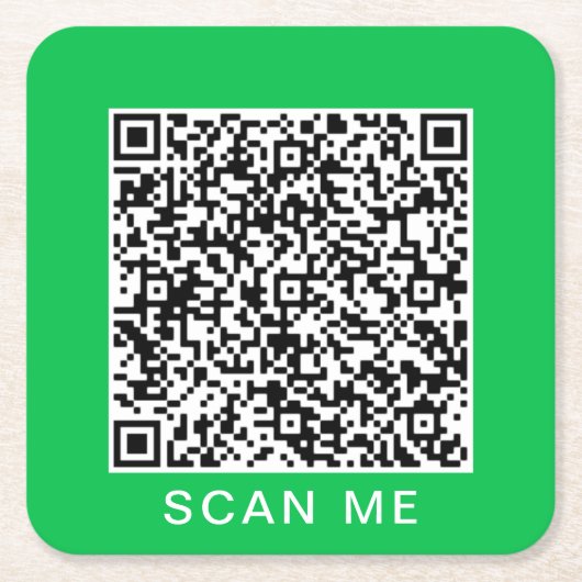 Ihre QR Code Scan Info Paper Untersetzer Custom Co (Vorderseite)