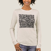 Ihre QR Code Scan Info Personalisiert Funny Tri-Blend Shirt (Vorderseite)