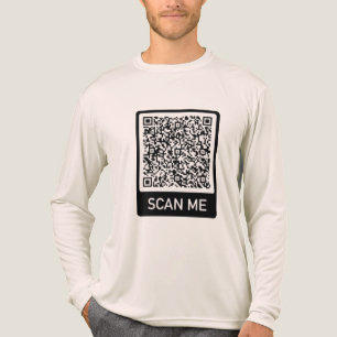 Ihre QR Code Scan Info Personalisiert Funny Tri-Blend Shirt