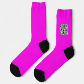 Ihre QR-Code-Scan-Info-Socken Benutzerdefinierte F Socken (Linkes Detail)