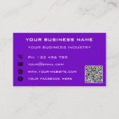 Ihre QR Code Scan Info Text Company Business Card Telefonnummerkarte (Vorderseite)