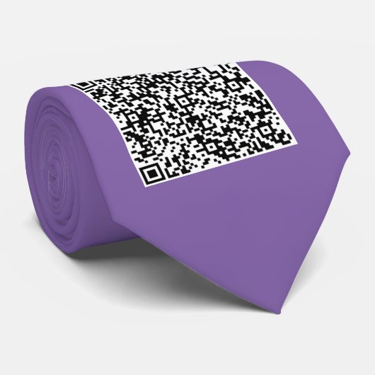 Ihre QR Code Scan Info Text Farben Neck Tie Krawatte (Gerollt)