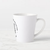 Ihre QR Code Scan Info Text Latte-Tasse Milchtasse (Rechts)