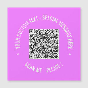 Ihre QR Code Scan Info Text Magnetic Grußkarte Magnetkarte