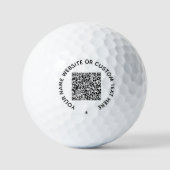 Ihre QR Code Scan Info und benutzerdefinierte Text Golfball (Vorderseite)