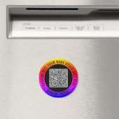 Ihre QR-Code-Scan-Info und Ihr benutzerdefiniertes Magnet (In Situ (Geschirrspüler))