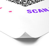 Ihre QR-Code-Scan-Info und Ihr benutzerdefiniertes Poster (Ecke)