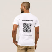 Ihre QR-Code-Scan-Info und Ihr Text-Business-T - S T-Shirt (Schwarz voll)