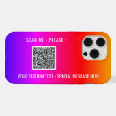 Ihre QR Code Scan Info und iPhone Case für den ben Hülle (Rückseite (Horizontal))