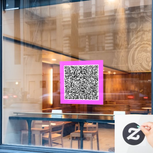 Ihre QR-Code-Scan-Info-Werbefenster-Klammern Fensteraufkleber (Café-Fenster)