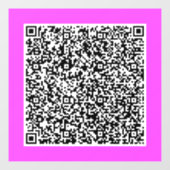 Ihre QR-Code-Scan-Info-Werbefenster-Klammern Fensteraufkleber (Blatt)