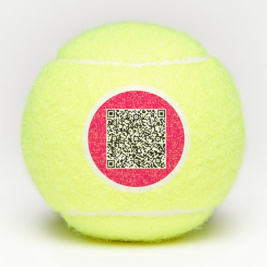 Ihre QR-Code-Scan-Info zu Personalisierten Tennisb Tennisbälle (Vorderseite)