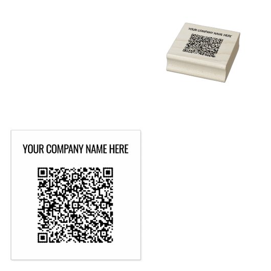 Ihre QR-Code-Scan-Informationen Benutzerdefinierte Gummistempel (Stempel)