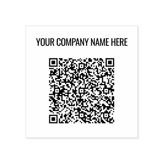 Ihre QR-Code-Scan-Informationen Benutzerdefinierte Gummistempel (Prägung)