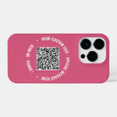 Ihre QR-Code-Scan-Informationen Benutzerdefinierte iPhone Hülle (Rückseite (Horizontal))