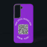 Ihre QR-Code-Scan-Informationen Benutzerdefinierte Samsung Galaxy Hülle<br><div class="desc">Wählen Sie Farben und Schriftart - iPhone Case mit Ihrer speziellen QR-Code-Info und Custom Text Personalisiert Modern iPhone Cases Geschenk - Hinzufügen Sie Ihren QR-Code - Bild oder Logo - Foto / Text - Name oder andere Informationen / Nachricht - Neu verkleinern und verschieben oder entfernen / Hinzufügen - Elemente...</div>