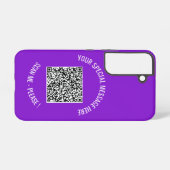 Ihre QR-Code-Scan-Informationen Benutzerdefinierte Samsung Galaxy Hülle (Rückseite (Horizontal))