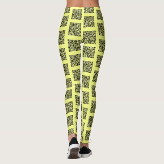 Ihre QR-Code-Scan-Informationen Funny Leggings Cus (Rückseite)