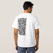 Ihre QR-Code-Scan-Informationen Moderner Personali T-Shirt (Schwarz voll)