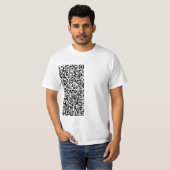 Ihre QR-Code-Scan-Informationen Moderner Personali T-Shirt (Vorne ganz)