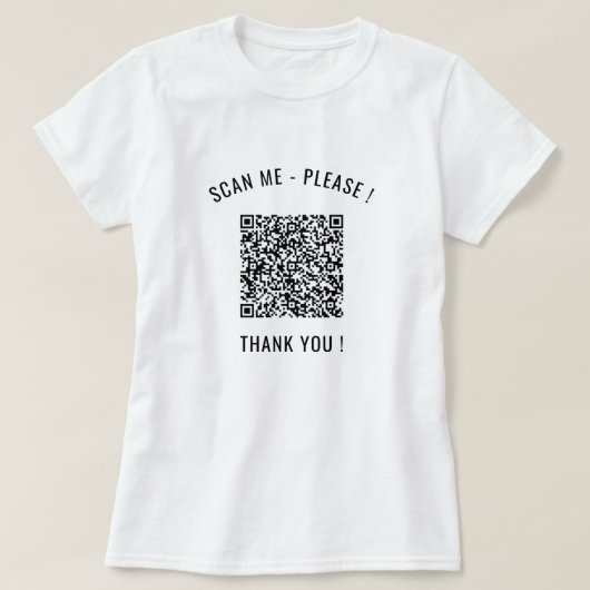 Ihre QR-Code-Scan-Informationen Personalisierter F T-Shirt (Design vorne)