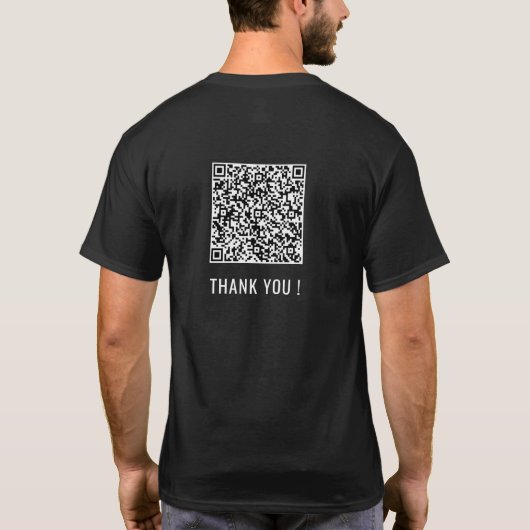 Ihre QR-Code-Scan-Informationen Personalisierter F T-Shirt (Rückseite)