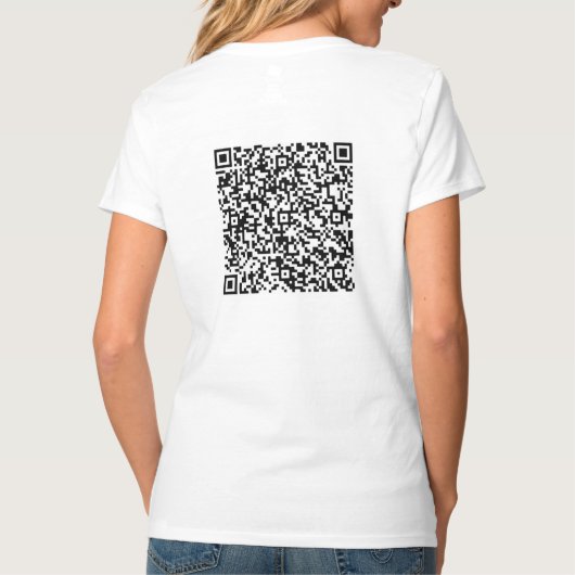 Ihre QR-Code-Scan-Informationen Personalisierter F T-Shirt (Rückseite)