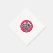Ihre QR-Code-Scan-Informationen Personalisiertes P Serviette (Ecke)