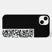 Ihre QR-Code-Scan-Informationen und benutzerdefini iPhone Hülle (Rückseite (Horizontal))