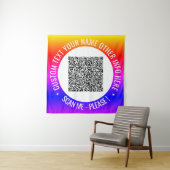 Ihre QR-Code-Scan-Informationen und Ihre benutzerd Wandteppich (Beispiel)