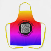 Ihre QR-Code-Schürze mit benutzerdefiniertem Text Schürze (Vorderseite)