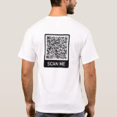 Ihre QR Code T - Shirt Scan Info Personalisierte G (Rückseite)