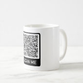 Ihre QR Code Tasse Scan Info Funny Mugs Geschenk (VorderseiteRechts)