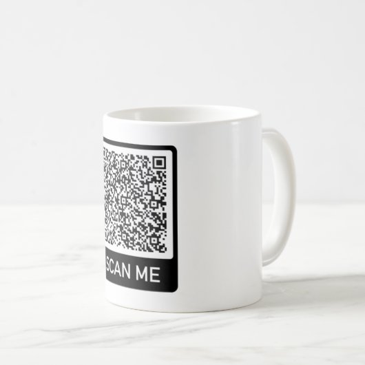 Ihre QR Code Tasse Scan Info Funny Mugs Geschenk (VorderseiteRechts)