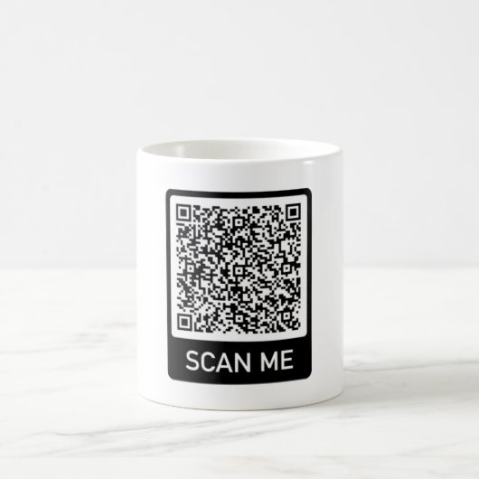 Ihre QR Code Tasse Scan Info Funny Mugs Geschenk (Mittel)