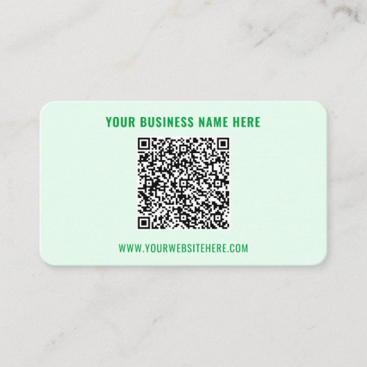 Ihre QR-Code-Visitenkarte für benutzerdefinierten Visitenkarte (Vorderseite)