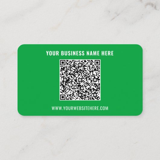 Ihre QR-Code-Visitenkarte für benutzerdefinierten Visitenkarte (Rückseite)