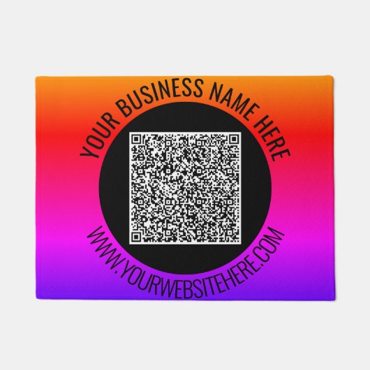 Ihre QR-Codeprüfung und Ihr benutzerdefiniertes Te Fußmatte (Vorderseite)