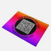 Ihre QR-Codeprüfung und Ihr benutzerdefiniertes Te Fußmatte (Schrägansicht)