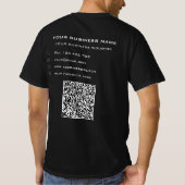 Ihre QR-Codeprüfung und Ihr T - Shirt für benutzer (Rückseite)