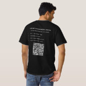 Ihre QR-Codeprüfung und Ihr T - Shirt für benutzer (Schwarz voll)