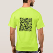Ihre QR-T - Shirt-Scan-Info Meldung Funny Gift T-Shirt (Rückseite)