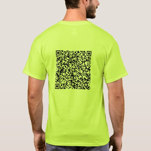 Ihre QR-T - Shirt-Scan-Info Meldung Funny Gift T-Shirt (Rückseite)