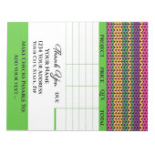 Ihre Rechnung Notizblock (Vorderseite)