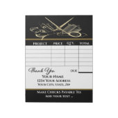 Ihre Rechnung Notizblock (Rotiert)