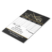 Ihre Rechnung Notizblock (angewinkelt)